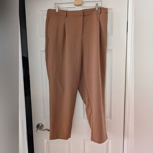 Elegant Tan Women's Trousers